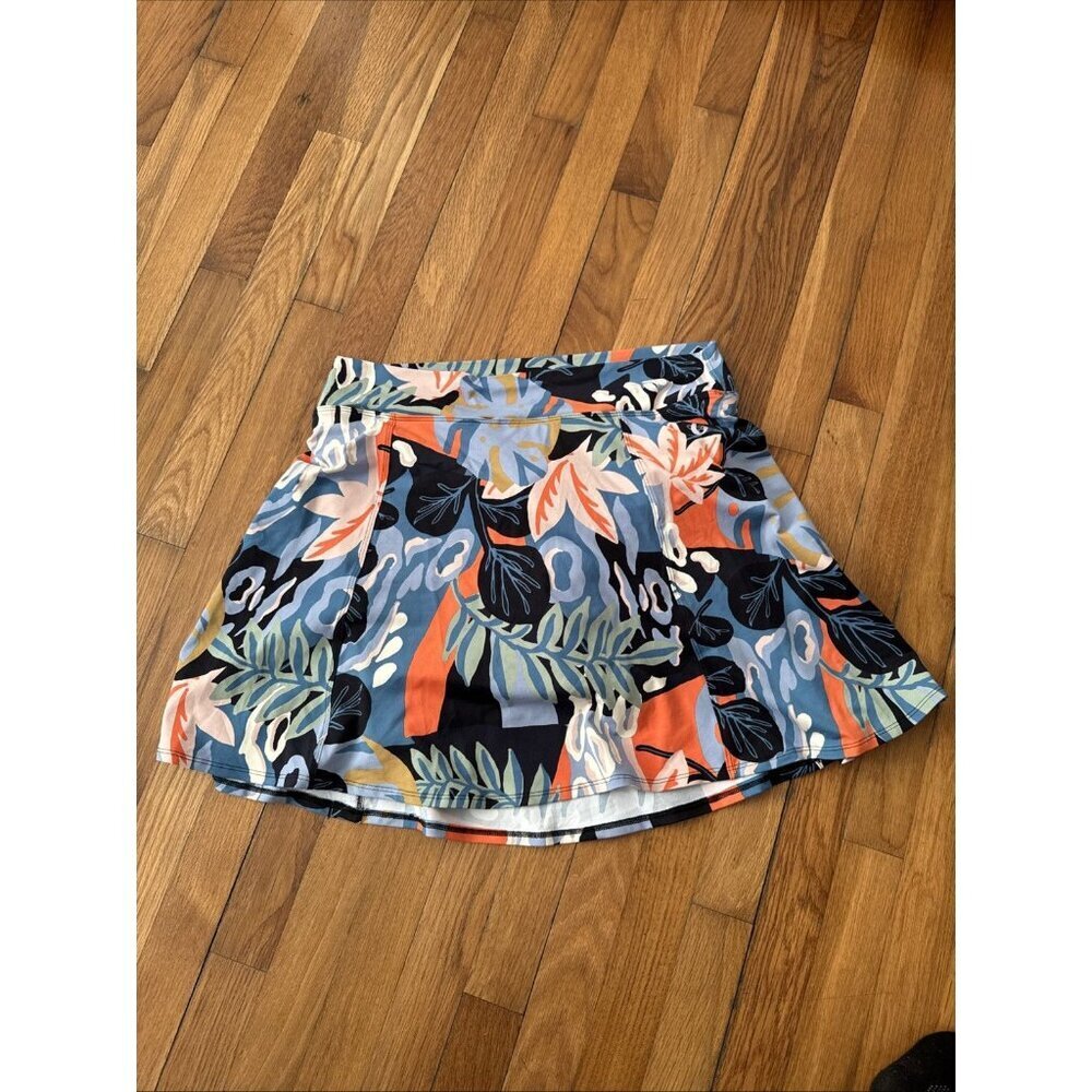 Dona Jo Skort Skirt Multicolored Tam GG Floral Tennis Athletic Size 3 (XL)